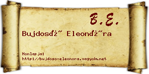 Bujdosó Eleonóra névjegykártya